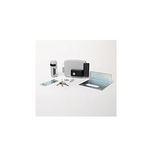 CISA - Serrure &eacute;lectrique &agrave; appliquer 111721802N7 - Serrure &eacute;lectrique CISA en acier peint avec cl&eacute; int&eacute;rieure - Serrure de porte ext&eacute;rieure entr&eacute;e 80 r&eacute;glable - Main gauche