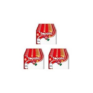 Sopalin Love – 24 Rouleaux de Essuie-tout cuisine, Décoré, Texture en forme de cœur, Blanc (Lot de 3)