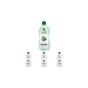 Maison Verte - Parfum aux Huiles Essentielles - Liquide Vaisselle - Parfum Eucalyptus-Th&eacute; Vert - D&eacute;graissant &agrave; Froid - Pour Peaux Sensibles - 95% d'ingr&eacute;dients d'origine naturelle - 500ml (Lot de 4)