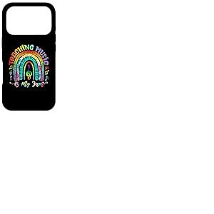 Teinture Arc-en-Ciel pour Professeur de Musique avec Inscription &laquo; Music is My Jam &raquo; Coque pour iPhone 17 Pro