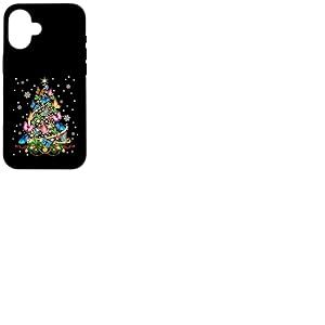 Papillon Sapin de No&euml;l Lumi&egrave;res Fille Pyjama Papillon Coque pour iPhone 16