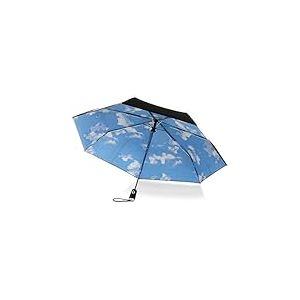 Totes Parapluie à ouverture et fermeture automatique, bleu ciel, Taille unique, Parapluie à ouverture automatique et fermeture sous auvent