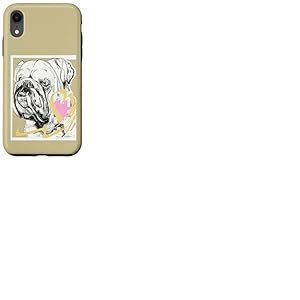 Bouledogue Anglais, Bouledogue, Elke, cœur Coque pour iPhone XR