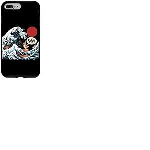 T-Shirt Japonais Bruh Great Wave Cat Japon R&eacute;tro Coque pour iPhone 7 Plus/8 Plus