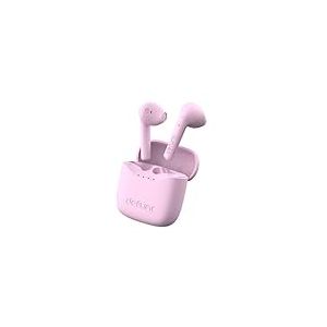 Defunc True Lite Rose - Écouteur sans Fil Bluetooth 5.3 Hi-FI Son Stéréo, Contrôle Tactile, Microphones Intégrés, 20 Heures Durée de Lecture, USB-C Charge, pour iOS et Android Telephone