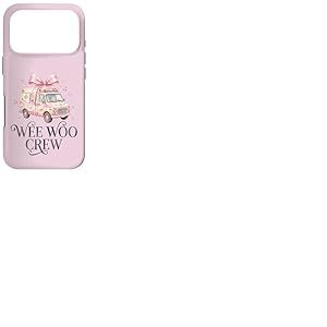 Wee Woo Crew Ambulance Coquette Noeud Mignon Ambulance ambulancier ambulancier ambulancier Coque pour iPhone 17 Pro
