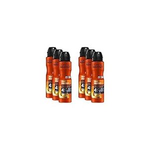 L'Oréal Men Expert Déodorant en spray efficace pour homme Idéal à haute température jusqu'à 45 °C Protection contre la chaleur 6 x 150 ml