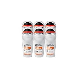 L'Oréal Men Expert - Déodorant Bille Anti-Odeurs pour Homme - Efficacité 72h - Sans Alcool - Hydra Energetic Extreme Sport - 50 ml (Lot de 6)