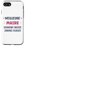 Humour d&eacute;part Maire Fille m&eacute;tier Meilleure Maire Coque pour iPhone SE (2020) / 7/8