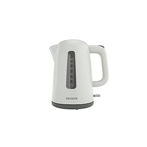 AIWA MIZUCHI AKT-2000 Bouilloire 1,7 L 2200 W sans fil, base 360&deg;, syst&egrave;me Strix, filtre amovible, protection contre la surchauffe, sans BPA, couleur : blanc