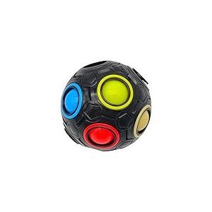 alldoro 63075 Rubik's Cube - 3D Magic Puzzle Magique, Speedcube, Jeu de logique et de Doigts, pour Enfants et Adultes, Noir