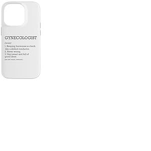 Définition du poste de gynécologue personnalisée drôle gynécologie Coque pour iPhone 14 Pro
