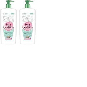 Petit Cadum Gel Lavant Corps et Cheveux Démêlage Facile à l'Amande Douce Bio, 750 ml (Lot de 2)
