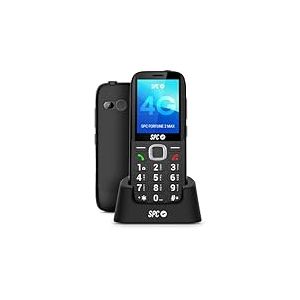 SPC Fortune 2 Max - T&eacute;l&eacute;phone Portable pour Personnes &acirc;g&eacute;es avec 4G | &Eacute;cran 2,4" r&eacute;sistant et Grandes Touches | 104dB et Base de Recharge | Bouton SOS, Profil Ice et config. &agrave; Distance | 7J autonomie