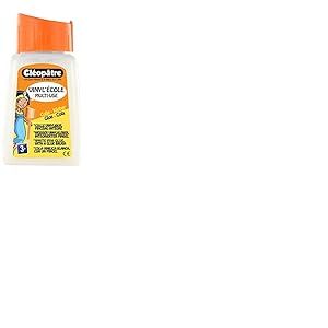 CLÉOPÂTRE - Flacon de Colle Blanche Vinylique Avec Bouchon Pinceau 80 g – Pinceau Intégré – Idéale Travaux Manuels et Loisirs Créatifs Dès 3 ans – Rentrée Des Classes - Fabrication Française