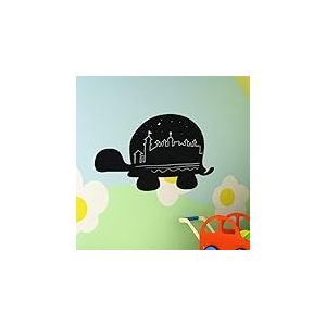 Ambiance Sticker Ardoise Tableau Noir - Stickers Muraux Adhésif Effaçable - Silhouette Tortue I - H75 x L115 cm