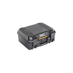 PELI Vault V200C Valise de Protection; Protection Sup&eacute;rieure pour &Eacute;quipements Pr&eacute;cieux; R&eacute;sistant aux intemp&eacute;ries et &agrave; la poussi&egrave;re; Volume Interne : 13 litres; Couleur : Noir