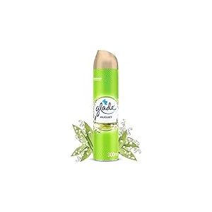 Glade Aérosol - Elimine Les Odeurs - Parfum Frais - Infusé Aux Huiles Essentielles - Muguet - 6 Aérosols