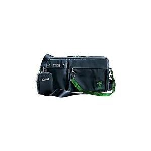 Razer Sac Bandouli&egrave;re Xanthus - Convient &agrave; Kishi, Steam Deck, Nintendo Switch - Nylon hydrofuge - Mini pochette pour &eacute;couteurs d&eacute;tachable - 3 poches externes et 3 poches internes