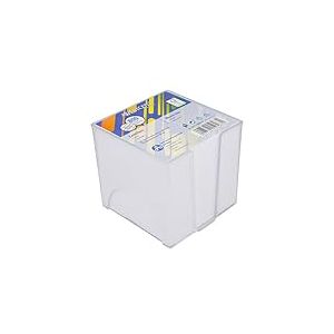 Westcott Bloc-notes blanc 800 feuilles dans une boîte | Bloc-notes avec feuilles blanches de 9 x 9 cm | Boîte solide en plastique transparent | Papier 80 g/m² | E-1733205 00