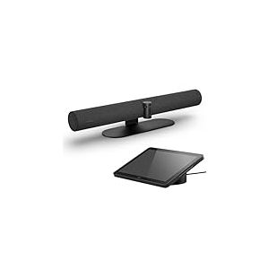 Jabra PanaCast 50 VBS UC - Vue panoramique 4K à 180°, Zoom Intelligent, Fonctions de réunion intelligentes, 4 Haut-parleurs puissants, Microphones avec Tablette Tactile