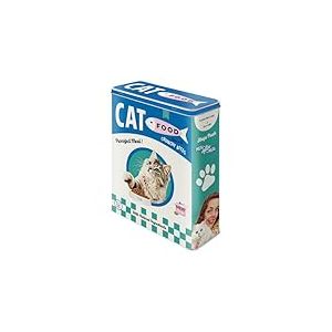 Nostalgic-Art Boîte de Conservation rétro XL, Cat Food – Idée de Cadeau pour propriétaires de Chats, Grande récipient métallique, Design Vintage, 4 l