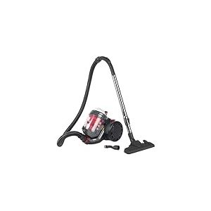 Aspirateur à cylindre compact Beldray BEL0700TBVDE – PET plus+, aspirateur sans sac, aspirateur à tapis léger, brosse Turbo PET, suceur plat/brosse, conteneur de 2 l, filtre HEPA lavable, 700 W, rouge