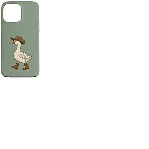 Cowboy Goose Funny Western Walking Boots Chapeau Humour Coque pour iPhone 13 Pro Max