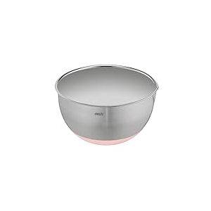 Emsa Prep&Bake K3271834 Bol mélangeur en acier inoxydable 18 cm Fond antidérapant Anti-rayures Bord verseur Empilable Rose