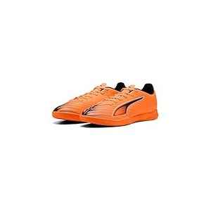 PUMA Mixte Ultra 6 Play It Chaussure de Football, Heat Fire Noir/Rouge Brillant, 40.5 EU