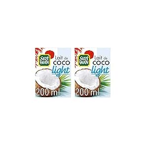 SUZI WAN Lait de Coco Allege 200ml (L'emballage peut varier) (Lot de 2)