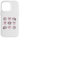 Éléphant Animal Fille Coquette Noeud Rose Maman Maman Coque pour iPhone 14 Pro Max