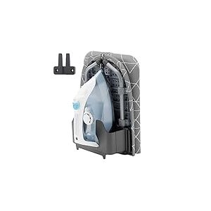 XABITAT D-Crease Planche à Repasser de Table avec Support Mural, Mini Planche à Repasser Pliable et Portable pour économiser de l'espace, avec Support de Fer, Gris