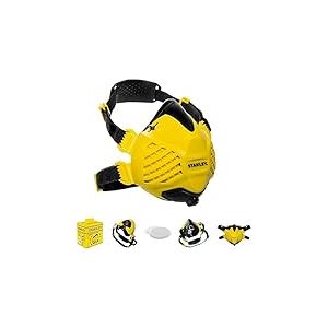 STANLEY Masque Anti-Poussière Demi-Masque Respiratoire Noir/Jaune Taille M/L