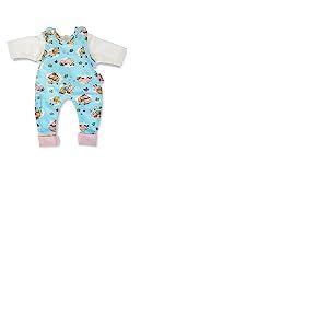 Heless 1085 Barboteuse avec t-Shirt pour poupée Emil et Emma Fairy Unicorn, Taille 28-35 cm