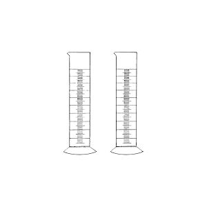 Eprouvette graduée Vitlab®, forme basse, fond rond, PP, 250 ml
