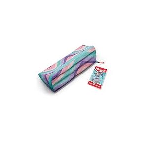Maped - Trousse Scolaire XXL Personnalisable R&eacute;versible - C&ocirc;t&eacute; A Colorier - Grande Ouverture Pratique - Triangulaire 22 x 6cm - Pastel Wavy Tissu Doux