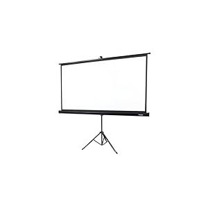 Overmax Écran de Projection avec trépied 85 Pouces 16:9 Pliable Portable et Enroulable pour Home cinéma et présentations de Bureau, Angle de Vue 165°, Haute qualité d'image