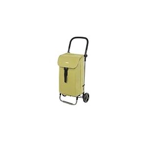 Carlett - Lite Style LETT201-L3 | Panier de Courses léger et Pliable | Chariot de supermarché | Capacité XL de 60L | Guidon réglable | Conception compacte | Vert Olive