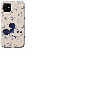 Coque pour iPhone 11 Disney Mickey et Minnie Mouse têtes rétro vintage classique
