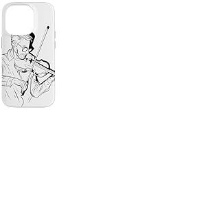 Violon Guy Sketch Violoncelle Coque pour iPhone 14 Pro