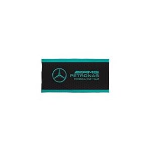 Serviette Officielle Mercedes F1 Character World | Toucher Ultra Doux, Motif écurie de Formule 1 | Idéale pour la Maison, Le Bain, la Plage et la Piscine | Taille Unique 75 cm x 150 cm | 100% Coton