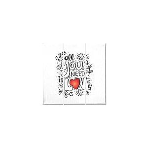 Homemania Tableau Citation - 3 Pieces - Citations - pour Salon, Chambre - Multicouleur en Polyester, Bois, 69 X 3 X 50cm - HM203PKNV-144