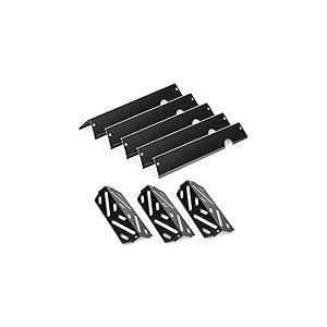 VEVOR Barre Cache-br&ucirc;leur et Diffuseur de Chaleur pour Barbecue 8PCs, D&eacute;flecteur de Graisse pour Br&ucirc;leur 43,5 cm, pour Weber Genesis II 310, 315, 335, 340, E/S 325s, ES/SX 325s, E/S 335, EX/SX/EPX-335