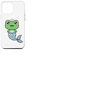 Mignon Grenouille sir&egrave;ne Kawaii Prince Couronne Pastel Queue Coque pour iPhone 12 Pro Max