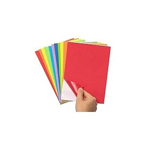 Baker Ross Papier Adhésif en Mousse Multicouleur - Lot de 24, Loisirs Créatifs pour Enfants (AX950)