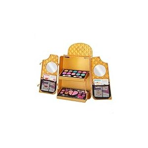 ColorBaby Shimmer N Sparkle, Coiffeuse de maquillage fille Set sac à dos beauté, fard à paupières, fard à paupières, rouge à lèvres, non toxique, avec miroirs, Cosmétique infatil, Cadeau fille 8 ans,