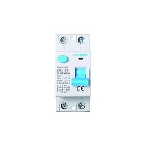 IXTRIMA Interrupteur diff&eacute;rentiel pur 2P 40A 300mA 220V-6KA 300mA pour rail DIN - 2 modules DIN - Protection circuit et s&eacute;curit&eacute; installations