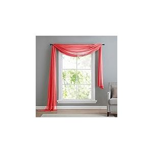 Gardinenbox Boîte de Rangement pour Rideaux - Lambrequin - Décoration Main levé - Polyester, Rouge, 600 x 140 cm