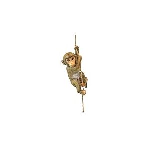 Design Toscano Chico le Chimpanzé Bébé Singe Statue d'Animal Suspendu, 40.75 cm, polyrésine, palette complète de couleur